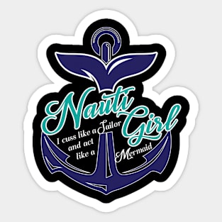 Nauti Girl Sticker